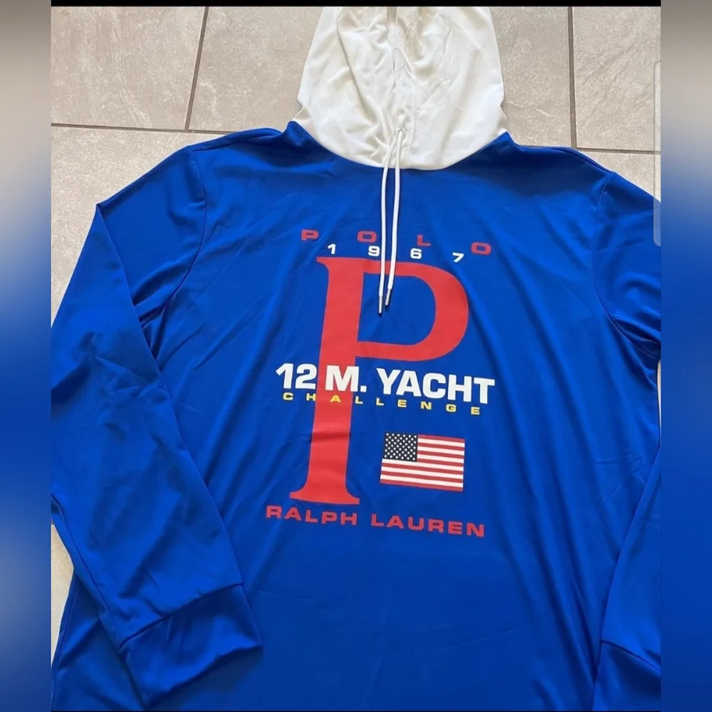 New Polo Sport Ralph Lauren Retro 1996 Yacht Club Hoodie Shirt Retails $159+ - Picture 2 of 3